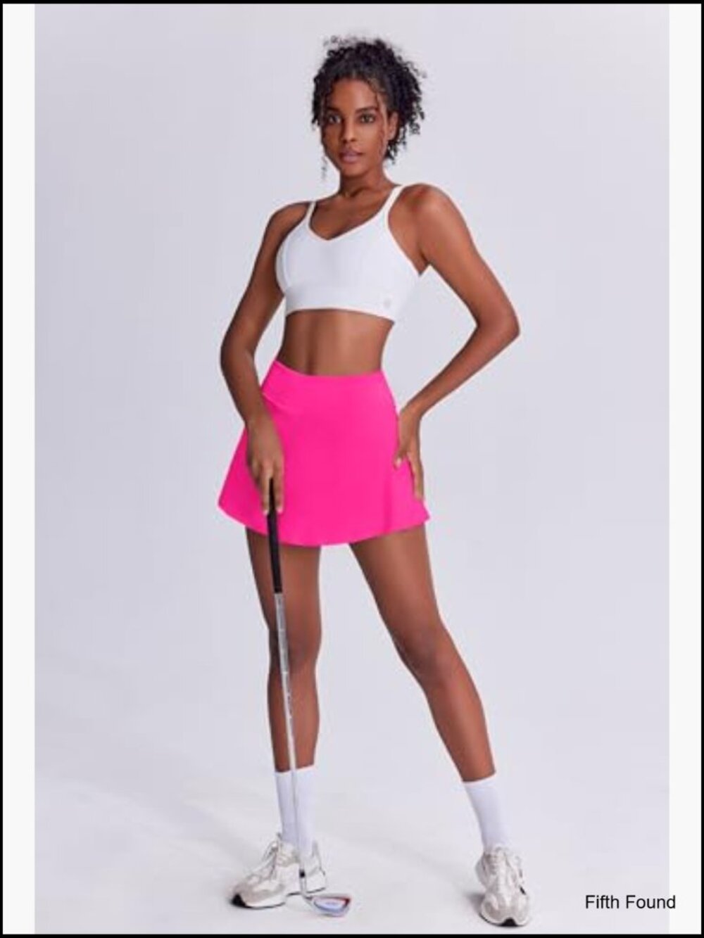 Pleated Tennis Skort with Built-in Shorts & Pocket High Waist Tummy Control - Picture 3 of 7
